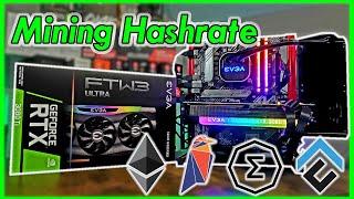 EVGA RTX 3080 ti FTW3  Full Mining Hashrate testing Overclock Efficiency ROI  ETH RVN ERGO CFX