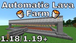 Minecraft Tutorial  Automatic Lava Farm 1.18  1.19