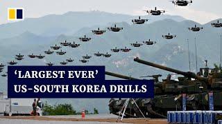 South Korea and US hold ‘largest-ever’ live-fire drills near northern border
