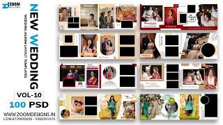 Wedding psd files free download 2024  Wedding album design templates 12x36  #psdtemplate