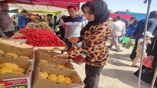 Morning to noon routine in the market - Going to the city market to buy food for home