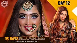Day 12  15 days Makeup challenge  Online class   @pkmakeupstudio