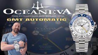 Oceaneva GMT Deep Marine Automatic Watch  Seiko Rolex Killer