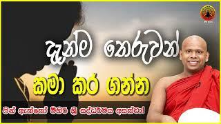 දැන්ම තෙරුවන් කමා කර ගන්න  ven. welimada saddaseela thero