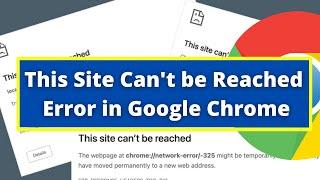 This Site Cant be Reached Problem  How to Fix This Site Cant be Reached Error in Google Chrome