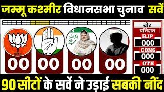 Jammu & Kashmir assembly election 2024  J&k Vidhansabha chunav 2024  PDP  BJP  INC  NC  survey