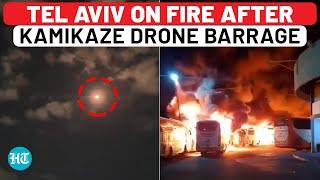 Tel Aviv Two Other Central Israeli Regions Hit By Drones As IDF Bombs Beirut & Syria  Gaza War