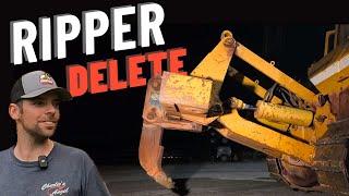 Parting out a Dozer  TD25G Ripper Removal