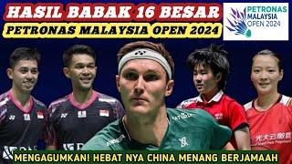 Hasil Semua Sektor 16 Besar Badminton Petronas Malaysia Open 2024 Hari Ini