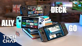 Steam Deck OLED vs ROG Ally vs Legion Go - BEST Gaming Handheld in 2024?