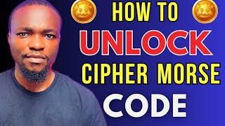 TUTORIAL How to UNLOCK Cipher Morse Code On Hamster Kombat  Daily Cipher Morse Code