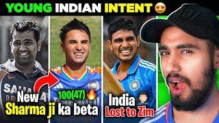 MILGAYA ek aur ROHIT SHARMA   ABHISHEK Century   IND lost to ZIM