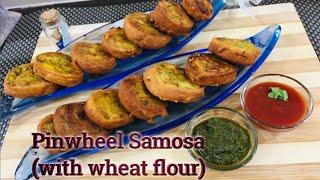 Wheat flour se banaye pinwheel samosapinwheel samosalockdown cooking