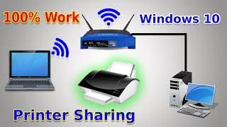  How To Share A Printer On Network Wifi and LAN - Windows 1087