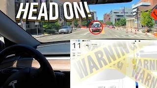 This is How Tesla Self Driving Handles a Busy Downtown... 12.4.2