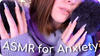 ASMR Autogenic Technique for Anxiety and Headache Relief Fluffy Mic Scratching Whispering Rain