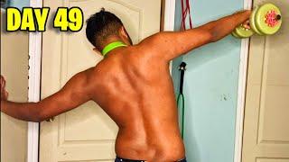 HardGainer Spring Bulk Day 49 - Shoulders Chest & Triceps Home Workout