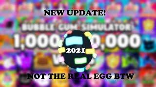 NEW Bubble Gum Simulator New Years 2021 Update