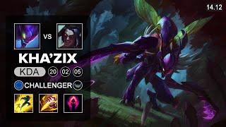 KhaZix vs Kayn Jungle - EUW Challenger - Patch 14.12 Season 14