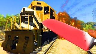 1000 DERECE BIÇAK vs GTA 5 TREN