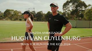 Hugh Van Cuylenburg Trains With Catriona Bisset For Run For The Kids 2024