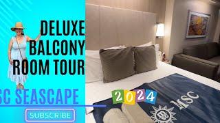 MSC Seascape Deluxe Balcony Room Tour 2024