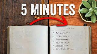 Bullet Journal in 5 Minutes a Day for busy people