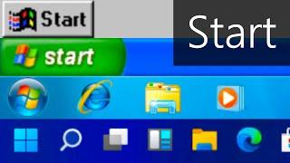 Windows Start Menu Evolution 95 - 11 + Betas