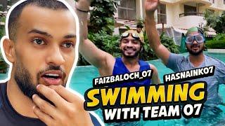 SWIMMING WITH  FAIZ BALOCH & HASNAIN KHAN  SHADAN FAROOQUI VLOG