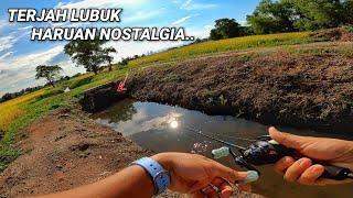 Casting Ikan Haruan Parit Tepi Sawah Bendang..