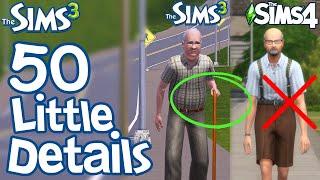 The Sims 3 50 FUN LITTLE DETAILS not in Sims 2 & Sims 4