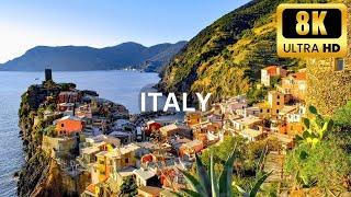 Italy in 8K UHD A Serene Escape with Relaxing Music for Stress Relief