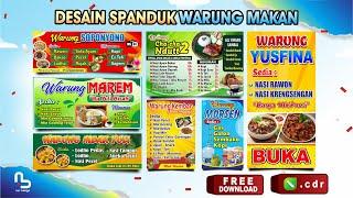 GRATIS  Template Desain Spanduk Warung Makan Coreldraw - #nurdesigns