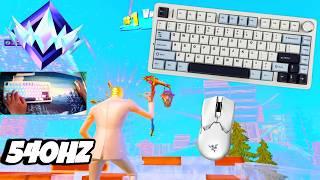 Aula F75 ASMR Unreal Ranked  Satisfying Keyboard Fortnite 540 FPS Smooth 4K