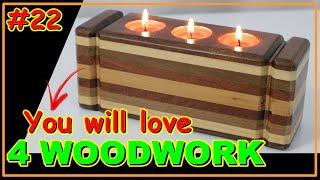 4 WOOD WORKS YOU WILL LOVE VIDEO #22 #woodworking  #joynery #woodwork