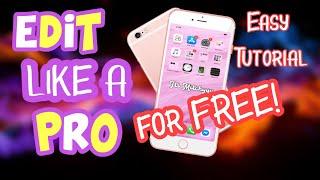 HOW TO EDIT LIKE A PRO ON AN IPHONEIPAD for FREE  2020 - its mitchyyy