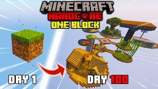 จะเป็นยังไง ถ้าเกิดว่าผมต้องมาเอาชีวิตรอด 100 วันใน Minecraft Hardcore ONE BLOCK