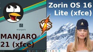 Manjaro 21 vs Zorin OS 16 Lite