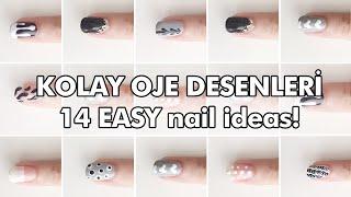 EVDE KOLAYCA YAPABİLECEĞİNİZ 14 NAIL ART TASARIMI - 14 EASY NAIL IDEAS Nail Art Compilation 2020