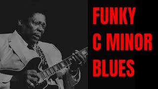 Smooth Funky Blues Jam in C Minor  Guitar Backing Track