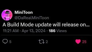 BUILD MODE UPDATE RELEASE DATE CONFIRMED Minitoon NEW Announcement & More