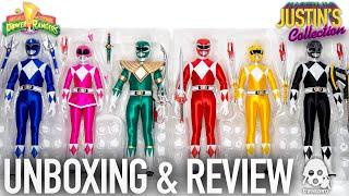 Mighty Morphin Power Rangers Threezero 16 Scale Figures Unboxing & Review