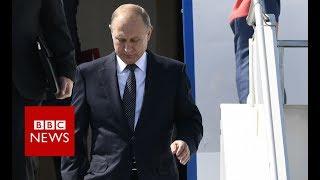 Russian President Vladimir Putin arrives in Helsinki  - BBC News