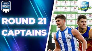 Round 21 Captains  AFL Fantasy 2024