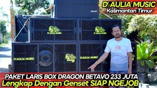 PAKET LARIS BOX DRAGON BETAVO 233 JUTA LENGKAP DENGAN GENSET SIAP NGEJOB  D AULIA MUSIC KALTIM