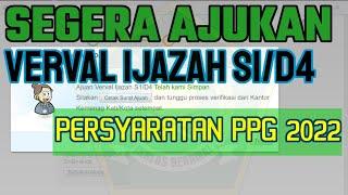 VERVAL IJAZAH S1 AGAR TERPANGGIL PRETEST PPG 2022  PPG KEMENAG 2022