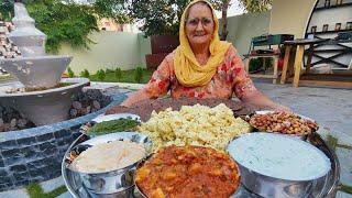 BIG NAVARTRI THALI MAKING  Veg Village Food