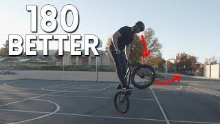 THIS 1 TIP MIGHT HELP YOU LAND A 180 ON A BMX BIKE - 180 to Fakie BMX Tip