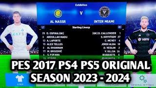 CARA UPDATE PATCH OPTION FILE PES 2017 PS4 PS5 ORI FULL TRANSFER 2023 - 2024