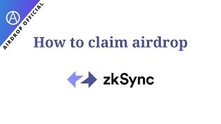 How to claim zkSync airdrop.